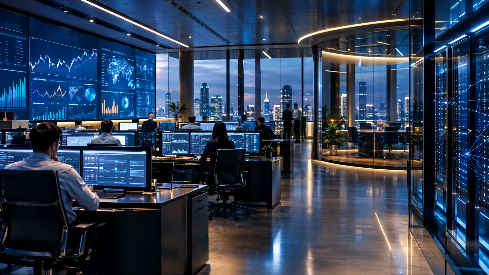 Illustrative financial technology operations