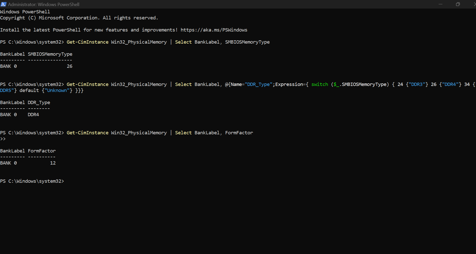 Check RAM Details Using PowerShell in Windows (Complete Guide)